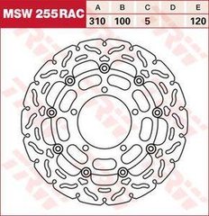 LUCAS MSW255RAC - Гальмівний диск
