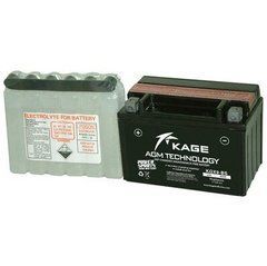 KAGE KGX9-BS (YTX9-BS) Мото аккумулятор 9Ah, 105 А, (+/-) 12 v 150x87x105 мм