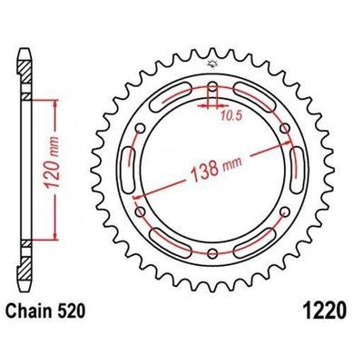 JT JTR1220.38 - Зірка задня