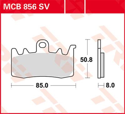 LUCAS MCB856SV - Тормозные колодки