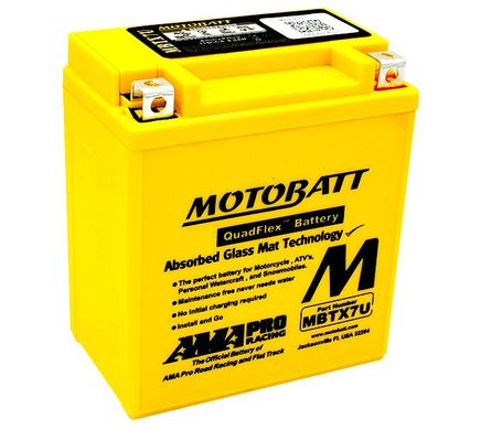 Motobatt MBTX7U Акумулятор 8 A/ч, 115 A, (-/+), 114x70x128 мм